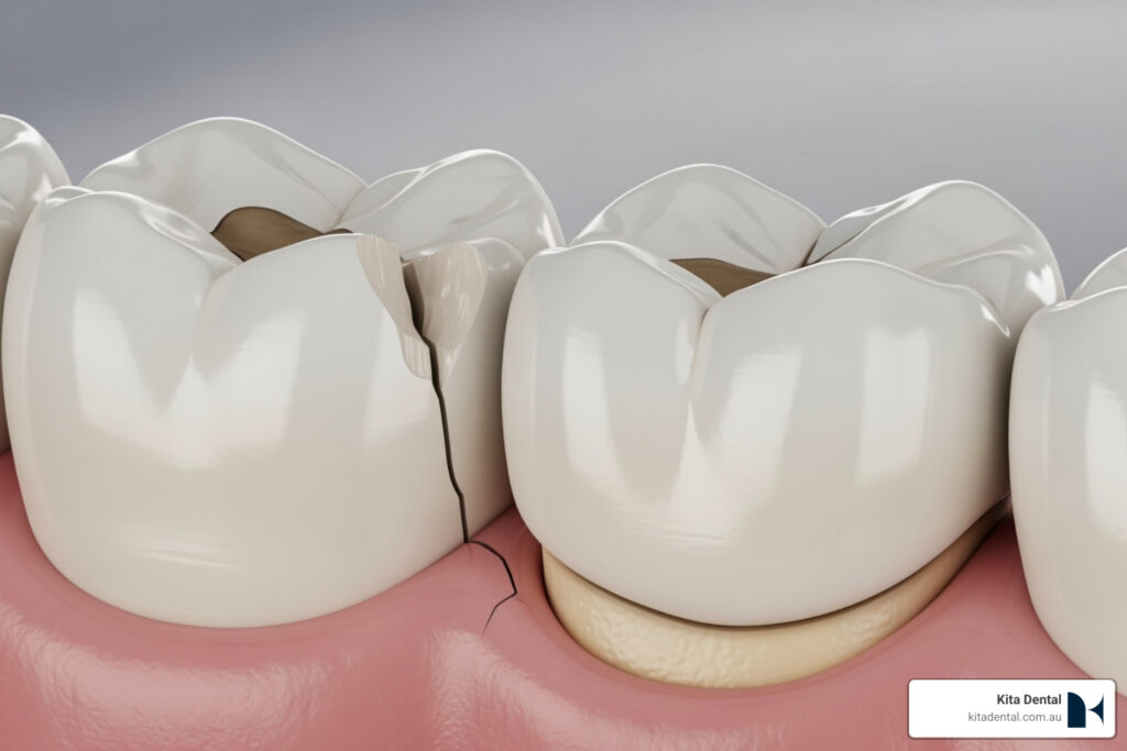 Broken crown repair